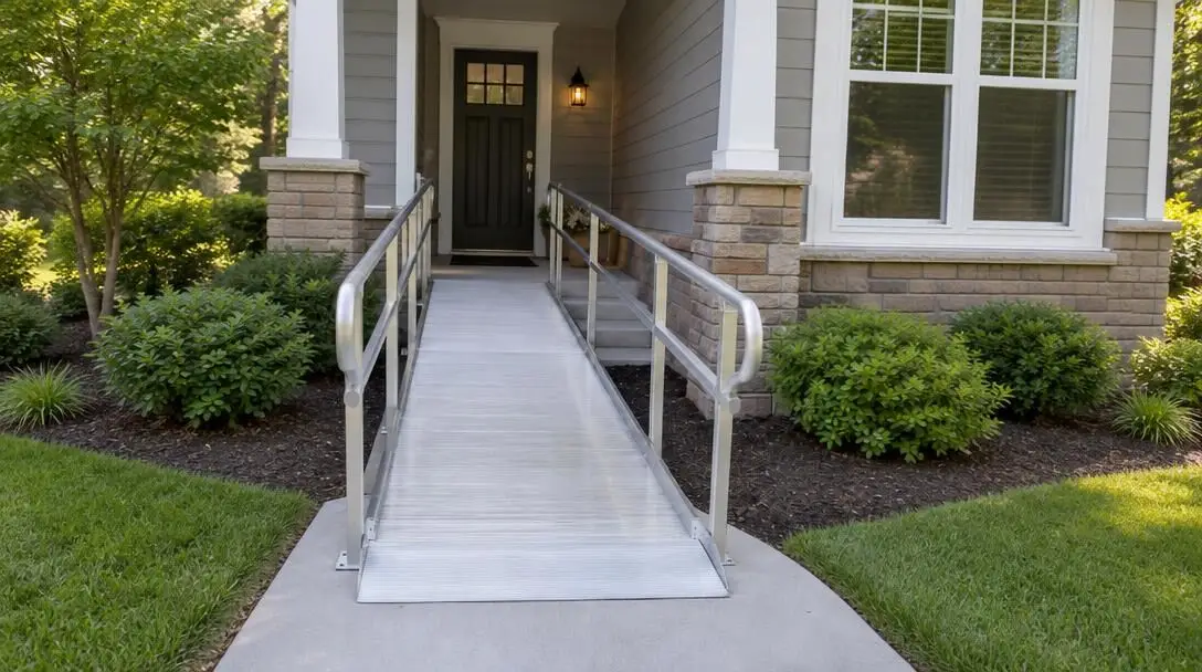 Residential wheelchair ramp installation Residential wheelchair ramp installation